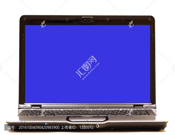 帶有空白監(jiān)視器的筆記本電腦