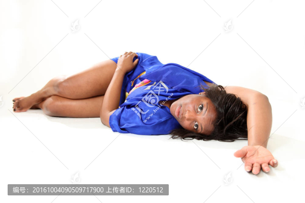休閑的Black,Woman