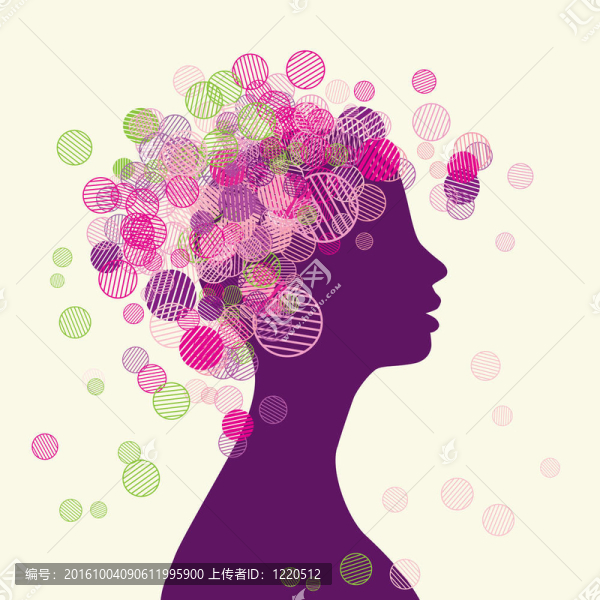 女人的臉剪影為你的設計