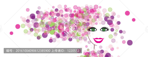 女人的臉剪影為你的設(shè)計