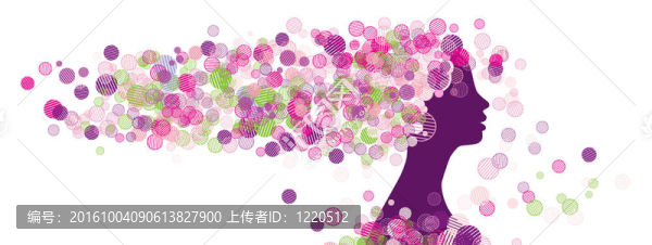 女人的臉剪影為你的設計