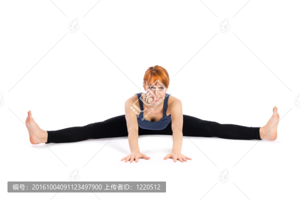 年輕女子做瑜伽練習(xí)