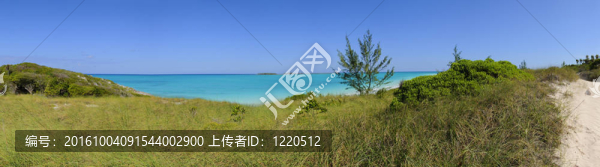 熱帶海灘全景