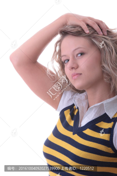 年輕金發(fā)女學生女孩