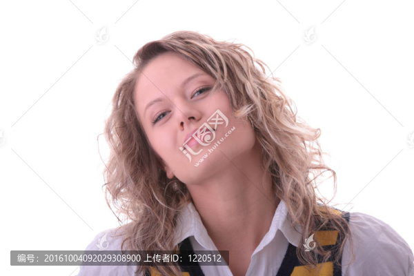 年輕金發(fā)女學生女孩