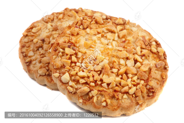 帶有堅(jiān)果屑的餅干。
