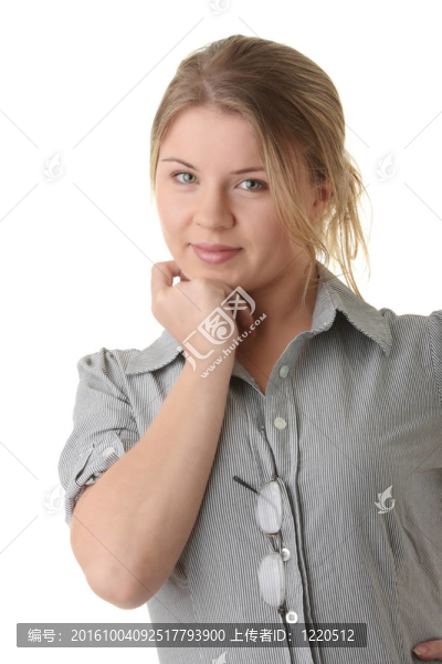 年輕的女人肖像（學(xué)生或商人）