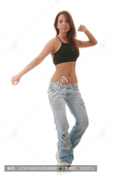 青年女性舞蹈爵士舞現(xiàn)代舞