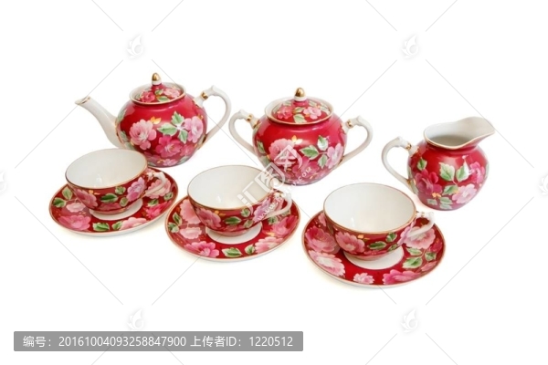 美麗的紅茶服務隔離