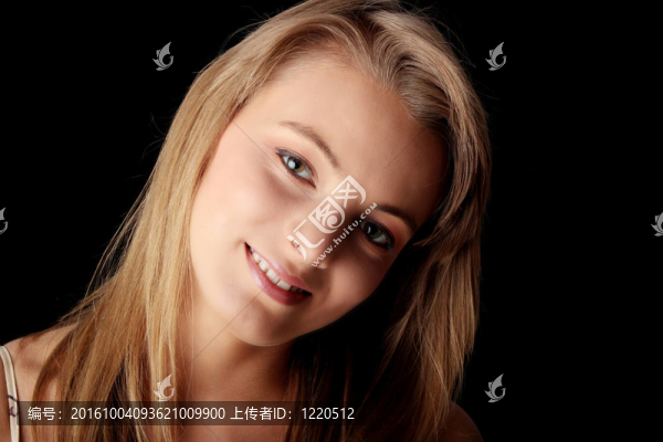 年輕漂亮的女人肖像