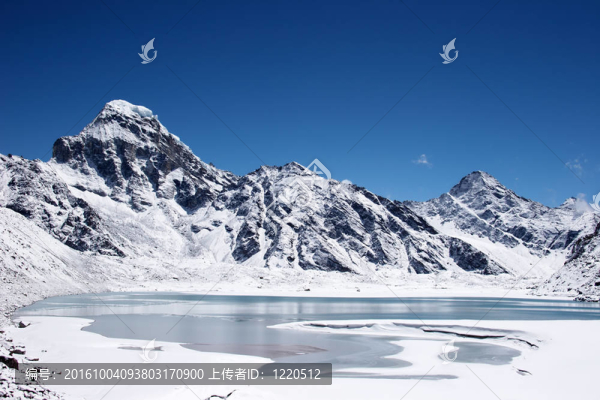 冰雪湖；喜馬拉雅；尼泊爾