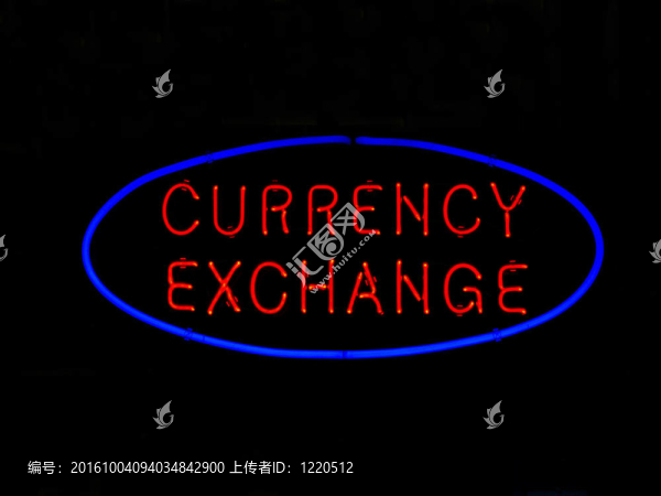 霓虹貨幣兌換標志
