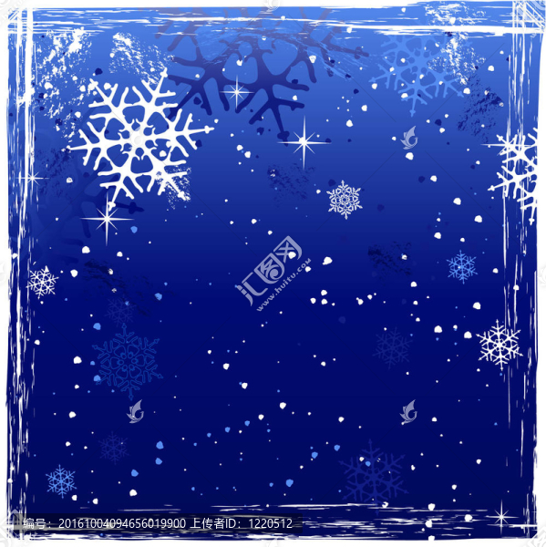 bluewintergrungesnowflakebackground