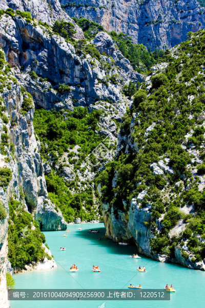 圣克洛伊島湖；LES三峽du,Verdon；普羅旺斯；法國