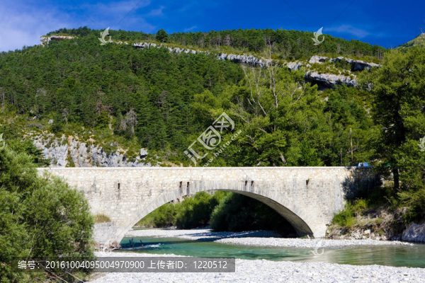 carejuan橋；Verdon,Gorge；普羅旺斯；法國