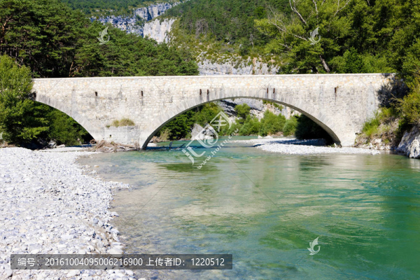 carejuan橋；Verdon,Gorge；普羅旺斯；法國