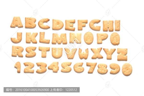字母餅干；