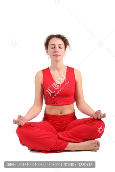 瑜珈上的女人