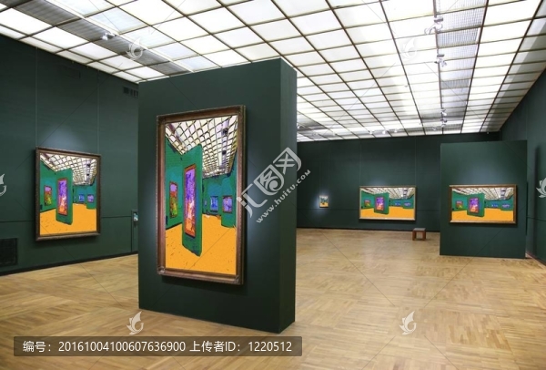 藝術(shù)畫廊6。墻上所有的照片都是整張照片