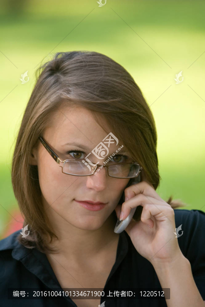 美麗的女人的電話
