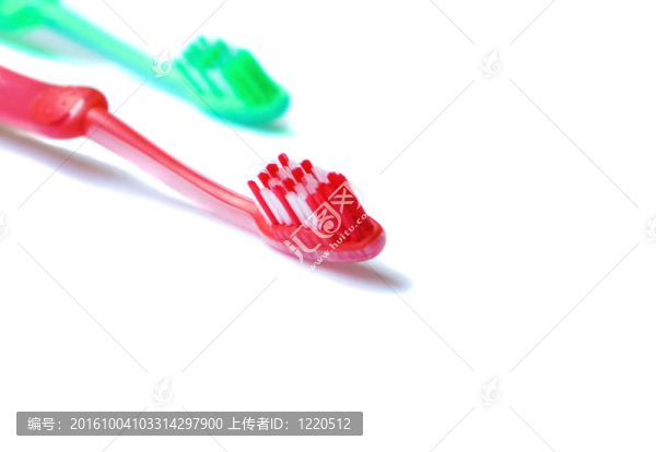 兩牙刷白色隔離