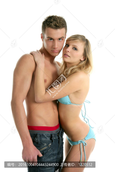 白色的性感年輕夫婦