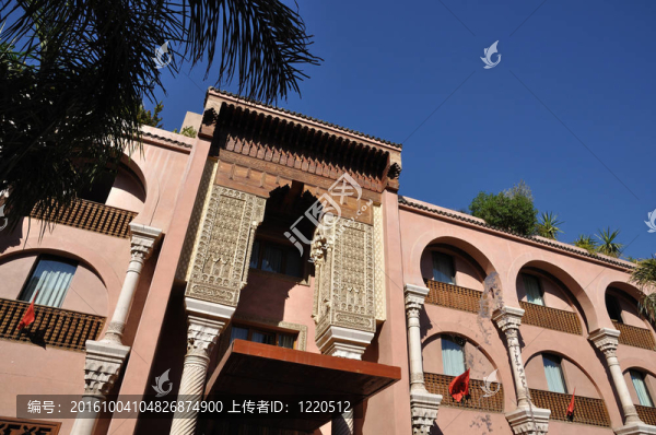 馬拉喀什的現(xiàn)代建筑；摩洛哥