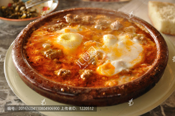 tajine菜在摩洛哥餐廳