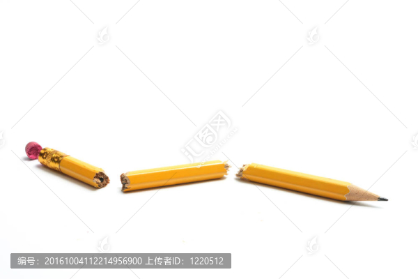 破碎的鉛筆