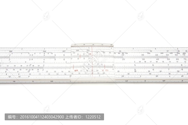 老式的滑尺的機械計算器特寫分離