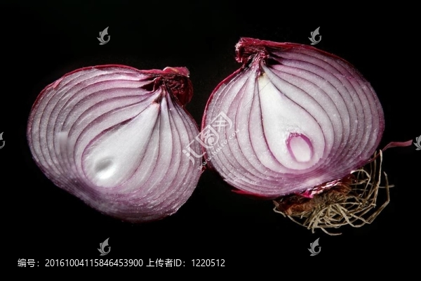 紅洋蔥分為兩部分