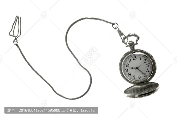 帶鏈的舊銀懷表