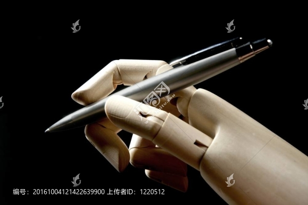 模特木手用鋼筆寫