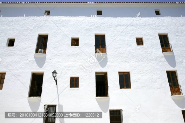 伊比薩地中海島建筑房屋