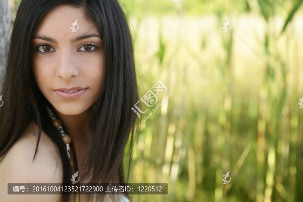 美麗的印度女人肖像