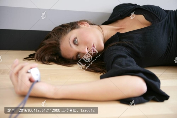 美麗的女人自己拍照