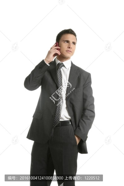 商人用手機交談