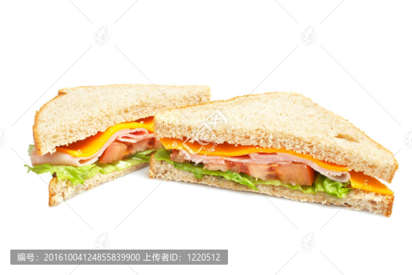 健康的火腿三明治