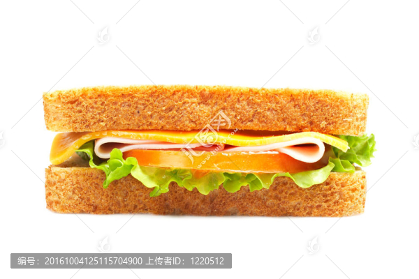 健康的火腿三明治
