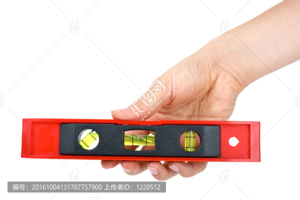 手拿著小測斜儀