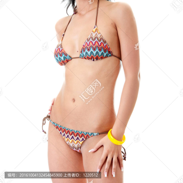 在比基尼美麗的身體