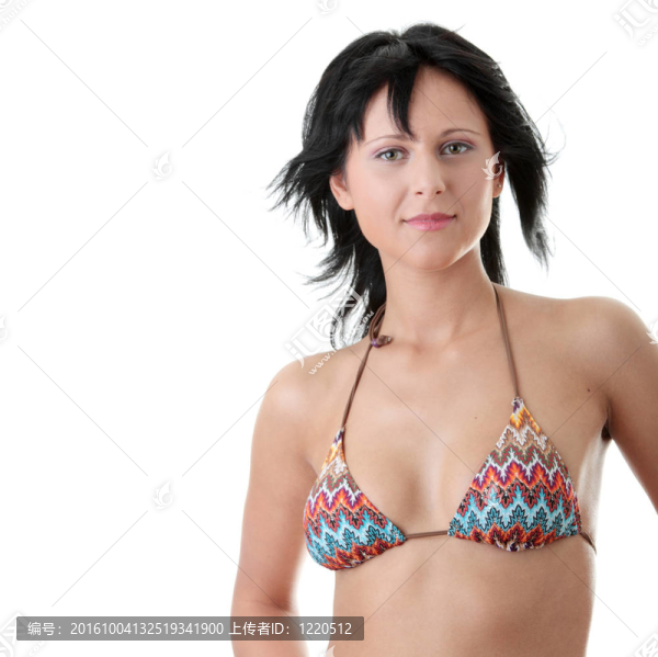 美麗性感的比基尼健康的女人
