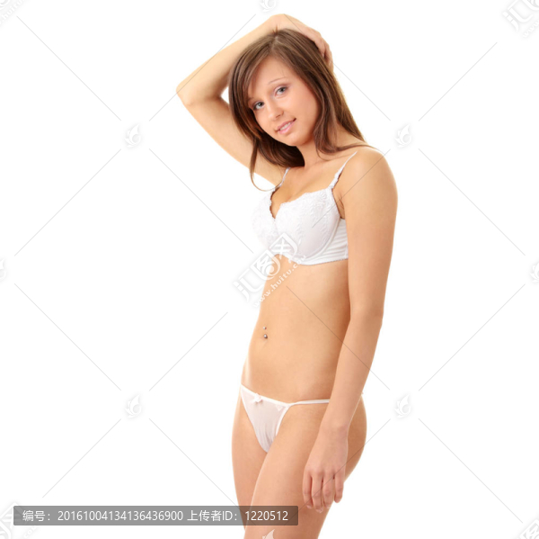 內(nèi)衣中的年輕女人