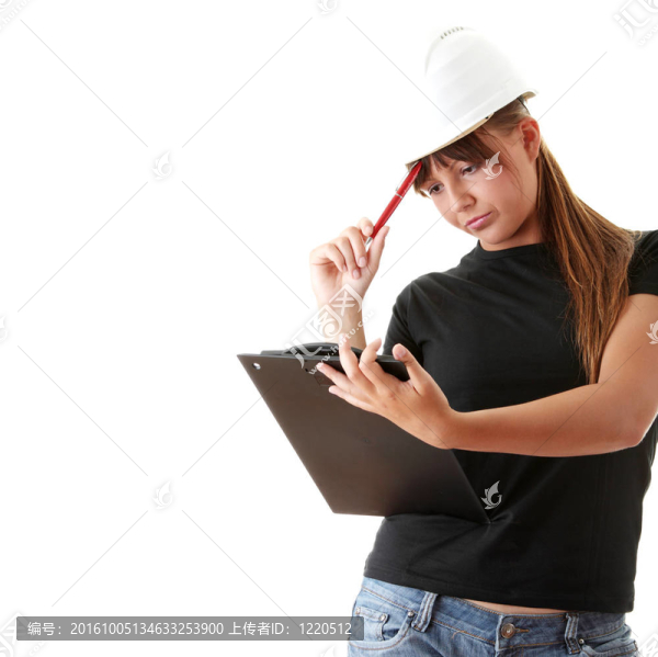 女建筑師孤立