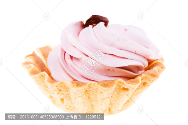 白色背景上的蛋糕