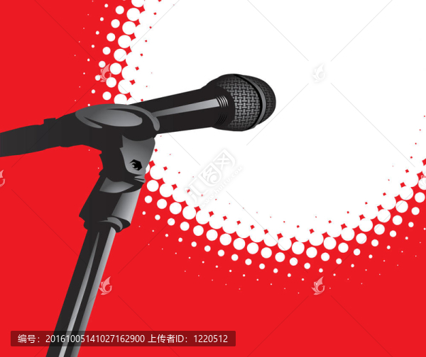 麥克風(fēng)在聚光燈下