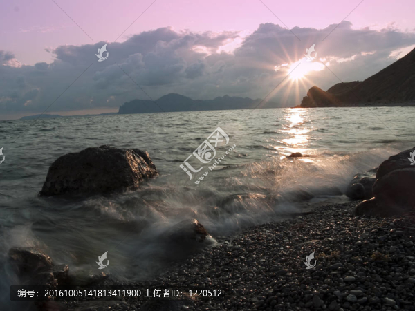 海上日落