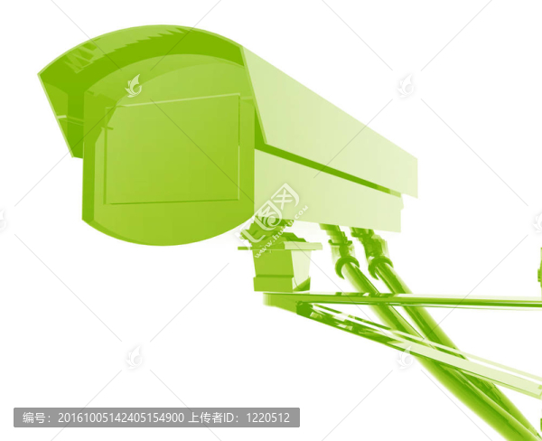 安全攝像機(jī)的插圖