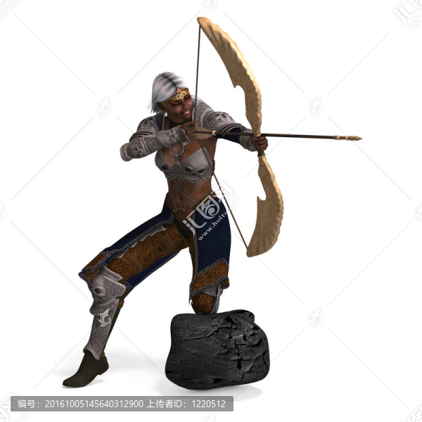女性黑暗精靈射手