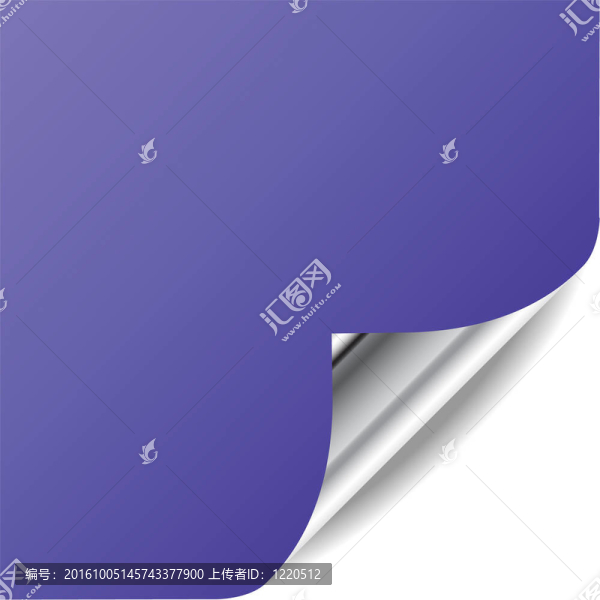 紫頁與卷曲角落和陰影。完美添加文本；設(shè)計(jì)。更多在我的畫廊。